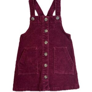 Wonder Nation Maroon Corduroy Overalls